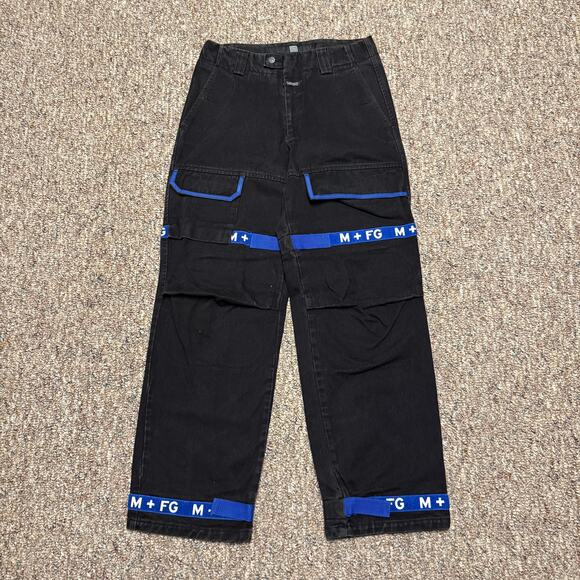 Vintage Y2K Marithe Francois Girbaud Jeans Mens 32M Black/Blue Shuttle Tape - Picture 1 of 8
